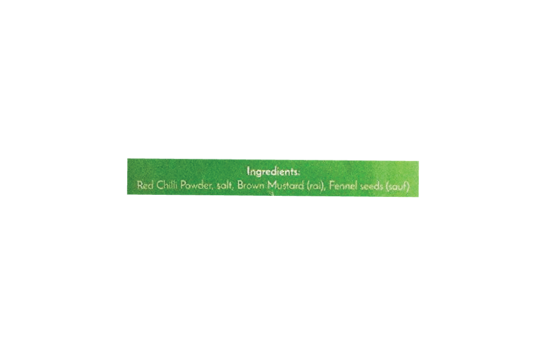 Spice Platter Green Chilli Pickle Masala    Pack  100 grams